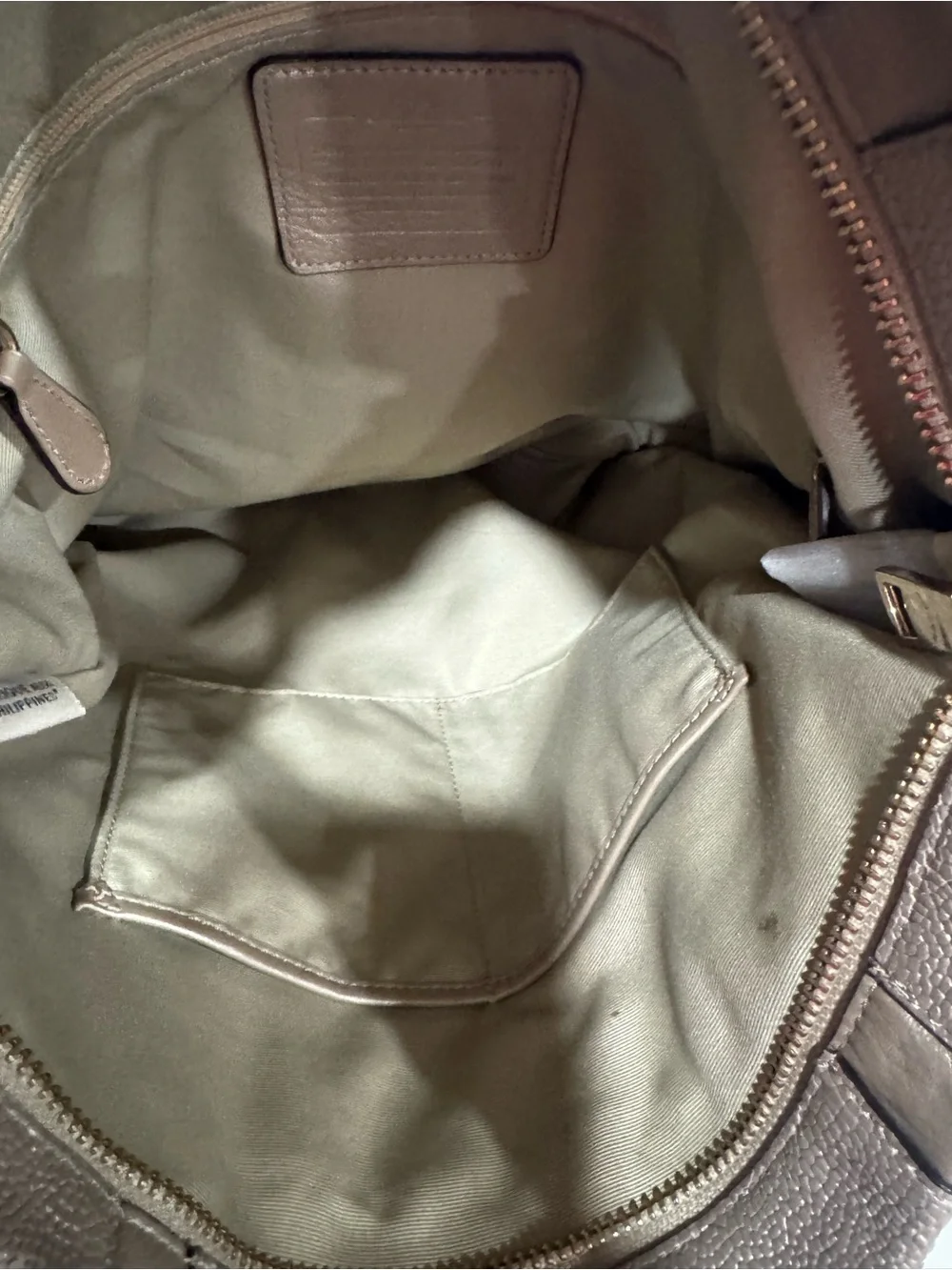 Coach Kelsey Metallic Pebbled Leather Shoulder Hobo